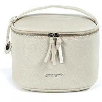 Pasito a Pasito. Neceser de Bebé Vanity Biscuit. Bolso organizador para aseo e higiene del bebé. Práctico y cómodo de llevar.Eco-leather tipo vacuno Color Beige. Medidas 24 X 16 X 19 cm.