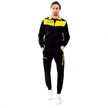 Givova Tuta Visa Chándal Hombre Multicolor (Azul Marino/Amarillo) 3XS
