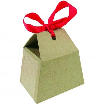 Decopatch AC105O Plain Manila tabla de Candy bolsa con lazo, marrón