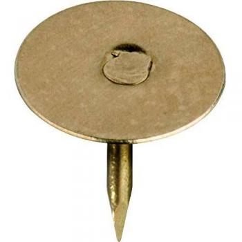 Hsi - Chincheta Plana Blanca 9Mm 100Pz