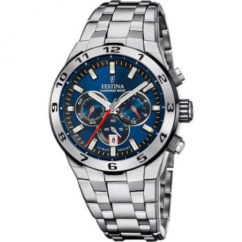 Reloj Festina Chrono Bike F20670/1 de acero azul