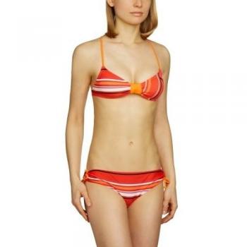 PUMA - Traje de natación para mujer, tamaño S, color grenadine