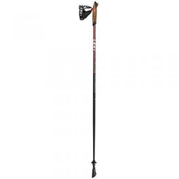 Leki Response Bastón de Marcha nórdica, Unisex Adulto, Negro, Antracita, Blanco y Rojo neón, 120