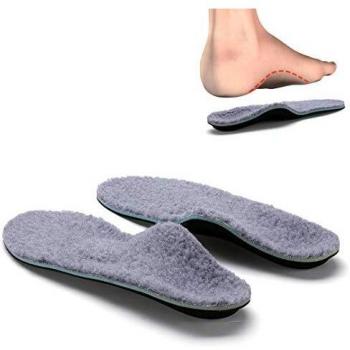 VALSOLE Plantillas Ortopédicas soportes de arco y talones la absorción de choque- para el dolor de talón, pie plano, Fascitis Plantar, dolor de rodilla y espalda