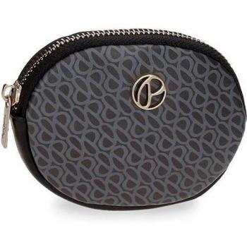Monedero Pepe Jeans Megan negro con compartimentos internos