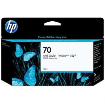Cartucho de tinta HP DesignJet 70 negro fotográfico de 130 ml