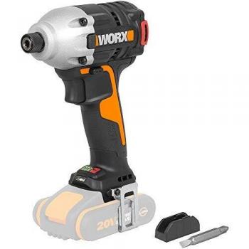 WORX WX261.9 Atornillador Impacto Brushless 20V S/bat, Negro