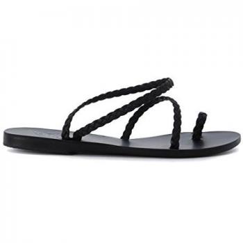 Sandalias planas Eleftheria de piel negra - Talla IT 41