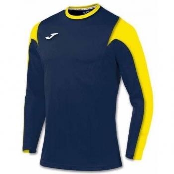 Joma 100147.309 - Camiseta de equipación de manga larga para mujer, color azul marino / amarillo, talla 2XS