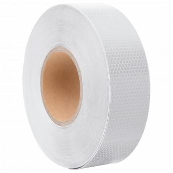 Cinta adhesiva reflectante PVC blanca 5 cm x 50 m