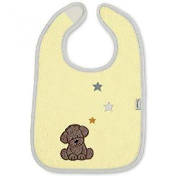Sterntaler Babero de Hanno el perro, 26 x 38 cm, Amarillo