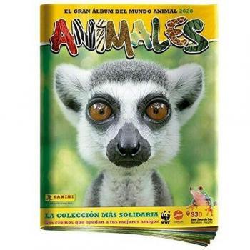 Panini Album + 20 Sobres con 120 cromos Animales 2020