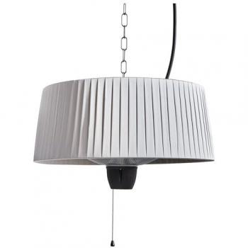Estufa de Exterior Halógena Eléctrica 1500W Ascea - Acero y Aluminio Gris para Jardín y Patio
