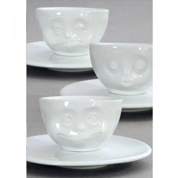Espresso-taza de cara, aproximadamente 7,5 x 5 cm con plato