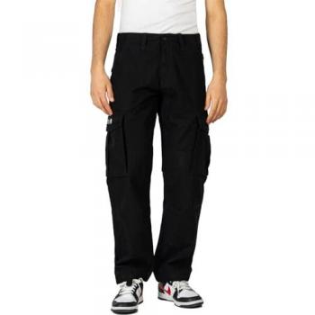 Pantalón Cargo Ripstop Reell Negro Profundo W34/L32 100% Algodón