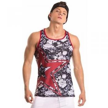 Jor Camiseta de Tirantes de Caballero 0261 Bloom, multicolor, XL