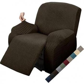 MAXIJIN Funda de Sillón Relax Stretch Funda Sofá 1 Plaza Reversible con Bolsillo Protector de Sofá