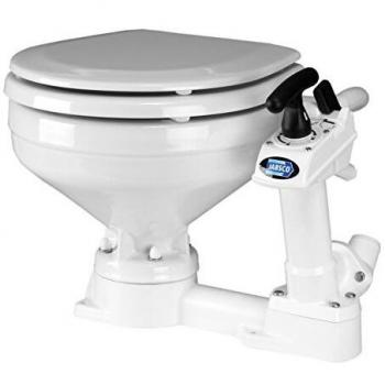Jabsco 29090-3000, Twist 'n' Lock Cabezal Manual, Inodoro Marino, Cuenco Compacto