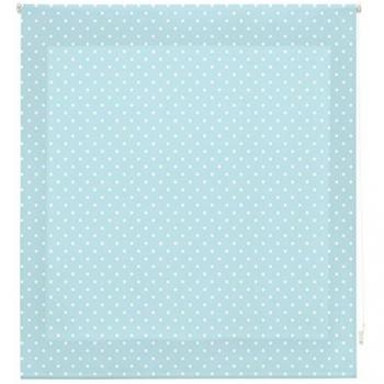 Estor Enrollable Premium Turquesa con Motas Blancas - 150 x 180 cm - Elegante y Práctico para Ventanas