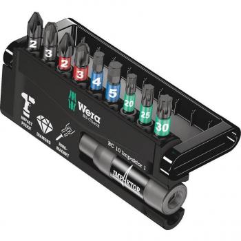 Estuche de puntas Wera Bit-Check Impaktor 10 05057680001