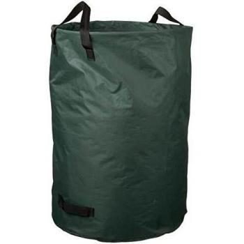 Nature Bolsa de Basura para Jardín Redonda Verde 140 L, Dimensiones 50 x 70 cm y 66 x 70 cm, ideal para recoger desechos de terraza
