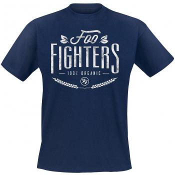 Foo Fighters 100% Organic Rock T-Shirt - Dark Blue - M to XXL for Men