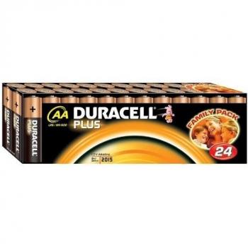 Duracell Plus AA/LR06/MN1500 - Paquete de 24 pilas alcalinas AA