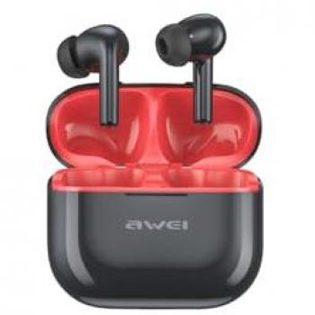 Auriculares Awei Bluetooth 5.3 T1 Pro Inalámbricos con Estación de Carga, Negro, 24h de Autonomía