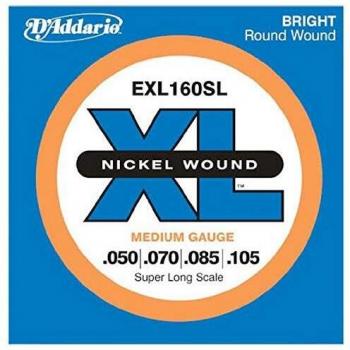 D'Addario XB050SL Nickel Wound Bass Guitar Single String, Super Long Scale.050