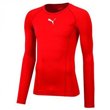 Puma Liga Long-Sleeve Baselayer Shirt for Men - Red
