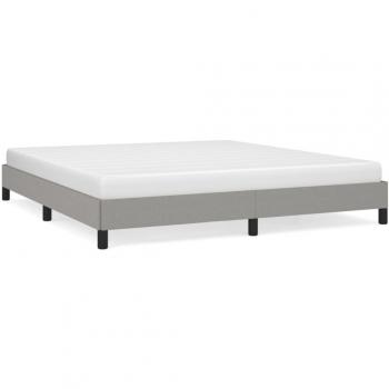 Cama solar sin colchón 180x200 cm gris claro tela Vidaxl
