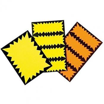 Apli 066318 400 Gamme Fluo no borrable, 35 mm x 90 mm, 250 g, jaune-noir