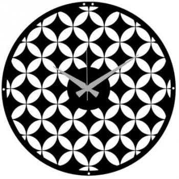 Reloj de Pared Geométrico 70 - Metal Negro - 51x0,15x51 cm