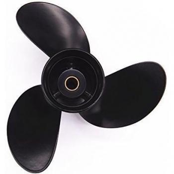 Barco de Motor Aleación de Aluminio 3 Cuchillas Hélice 8.5x9 para Tohatsu / Nissan / Parsun 2-Tiempos 4-Tiempos 8HP 9.8HP Motor Fuera de Borda 8.5 x 9