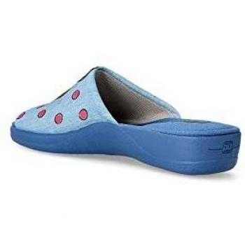 DEVALVERDE Zapatilla de casa cómoda Mujer Val 1516 AGUAMAR - 40, AGUAMAR