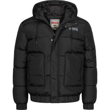 Chaqueta de Invierno Lonsdale Dollagh para Hombre, Negro/Gris, XL