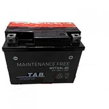 BATERIA DE MOTO TAB YTX4L-BS SELLADA SIN MANTENIMIENTO