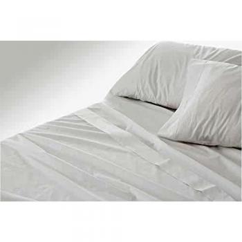 Juego de Sábanas Blancas 100% Algodón para Hostelería | Suaves y de Fácil Planchado | Medidas 150x190/200