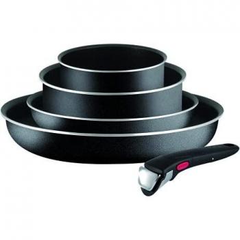 Tefal Ingenio Essential 5 Piece Cookware Starter Kit, Black
