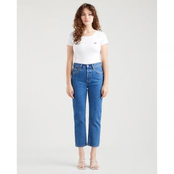 Levi's Women's Blue Cotton Straight Jeans - Size W31 L28
