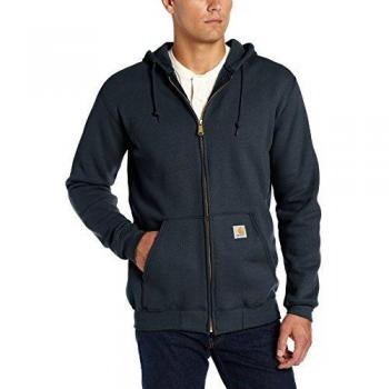 Carhartt Men's Midweight Loose Fit Zip Hoodie - Navy Blue - Size Large