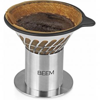 Cafetera Pour Over Beem con Balanza y Jarra de Vidrio 1500W Acero Inoxidable/Negro