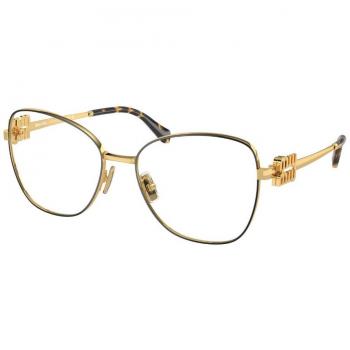 Miu Miu MU50XV KUI1O1 Women's Eyeglasses Gold Size 54 (Frame Only) - Blue Light Block Available