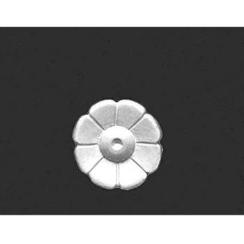 Esquina Decorativa de Estuco P20 - Roseta Floral 6,5 cm para Pared y Techo, Duropolymer®