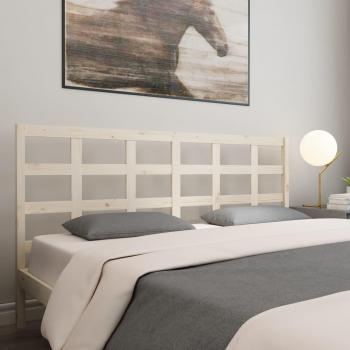 Cabecero para cama de madera maciza de pino 185,5x4x100 cm
