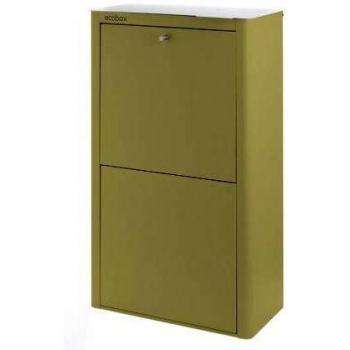 DON HIERRO - CUBEK - Cubo de Basura y Reciclaje Lacado, 4 Cubos Gran Capacidad