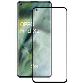 Protector de Pantalla Ksix Cristal Templado 9H Full Glue 2.5D Borde Negro para OPPO FIND X2