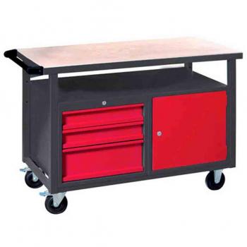 Banco de trabajo Metalworks 856001140 DEW12060L con ruedas y armario