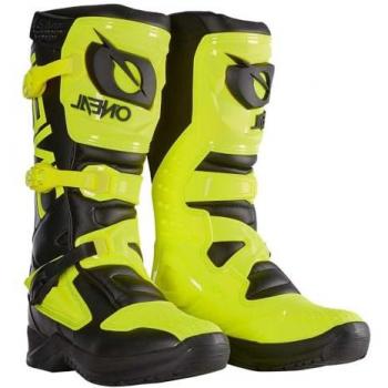 Botas de Motocross O'Neal RSX Negro-Amarillo Neón Talla 45