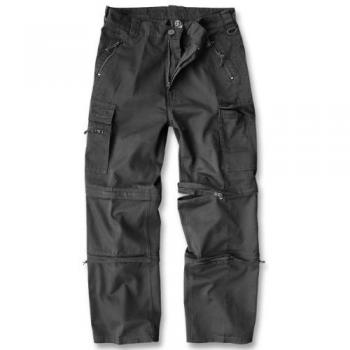 Brandit Savannah Cargo Trousers - Black, Zip-Off Outdoor Trousers/Shorts, Size XXL